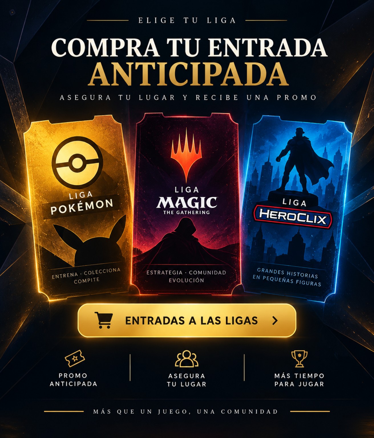 Compra tu entrada anticipada a las ligas